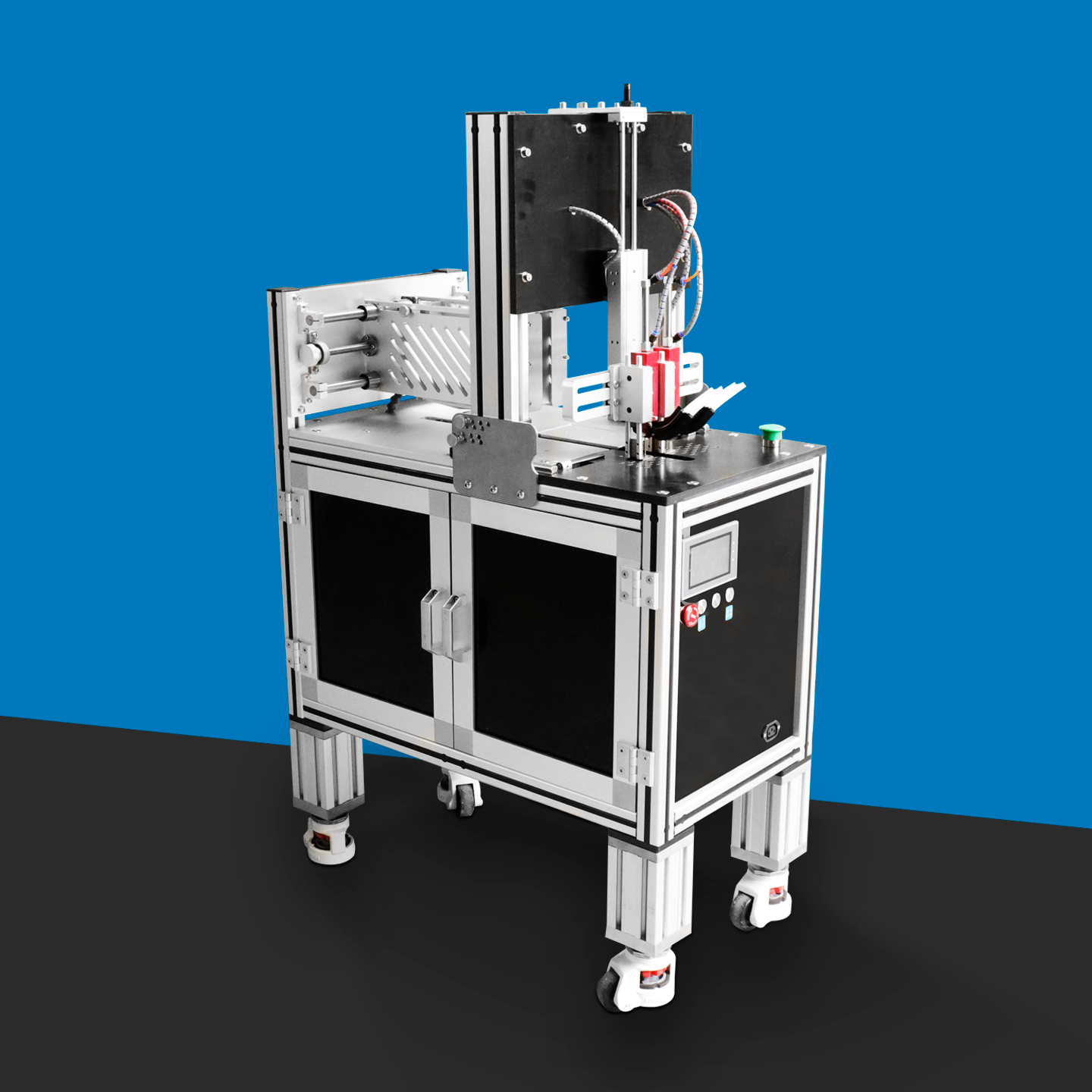 Dual-Head Automatic Label-Folding Tagging Machine