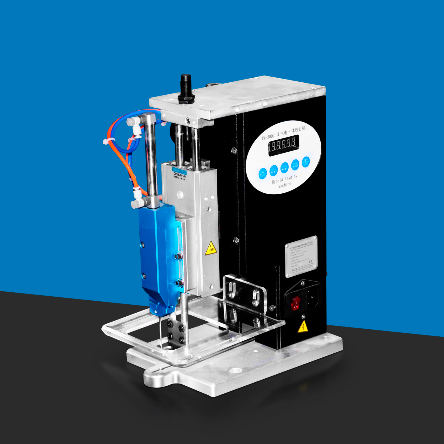 TM-300CII pneumatic-electric tagging machine for towels and socks